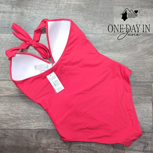 Cupshe Halter Tummy Control One Piece Swimsuit Size L - Picture 5 of 5